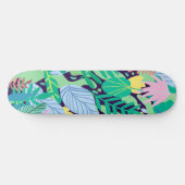 Wild Garden | Eclectisch modern Oerwoud van Boho Persoonlijk Skateboard (Horizontaal)