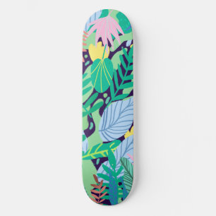 Wild Garden   Eclectisch modern Oerwoud van Boho Persoonlijk Skateboard