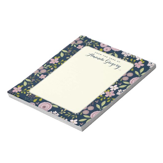 Wild Garden Floral - Aangepaste Desk Blocnote (Linkerzijde)