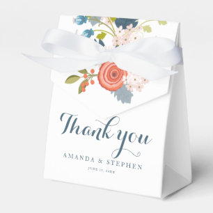 Wild Garden Floral Wedding Favor Box Bedankdoosjes