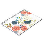 Wild Garden Floral Wedding Guest Book Notebook Notitieboek (Linkerzijde)