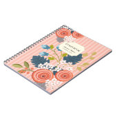 Wild Garden Floral Wedding Guest Book Notebook Notitieboek (Linkerzijde)