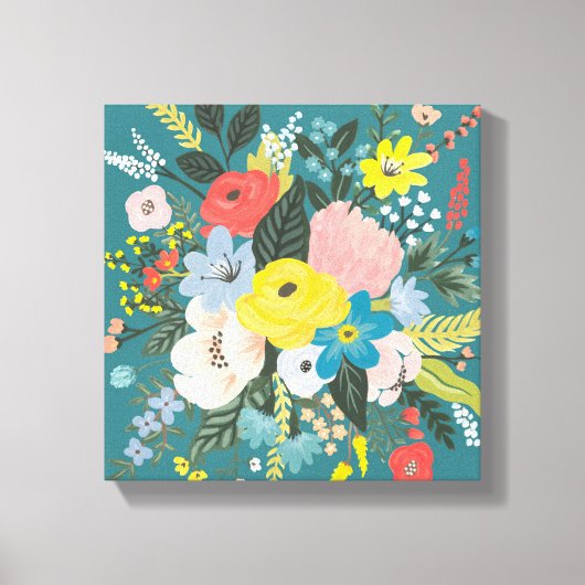 Wild Garden Flowers Canvas Afdruk (Voorkant)