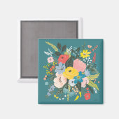 Wild Garden Flowers Magneet (Voorkant / Achterkant)