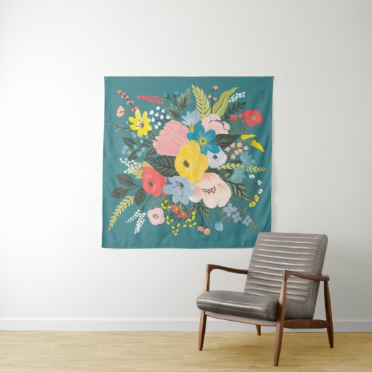 Wild Garden Flowers Wandkleed (In situ)