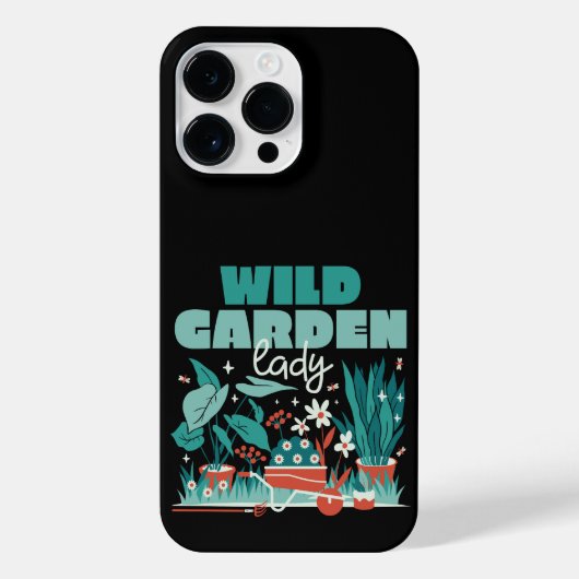 WILD GARDEN LADY LEUKE TUIN MET PLANTEN iPhone HOESJE (Achterkant)