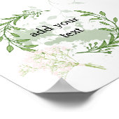 "Wild Garden Lijst - Floral Greenery Design" Poster (Hoek)