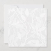 Wild Garden Mist Minimalist Botanical Art Card Feestdagenkaart (Achterkant)