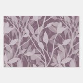 Wild Garden Mist Soft Botanical Foliage Inpakpapier Vel (Voorkant)