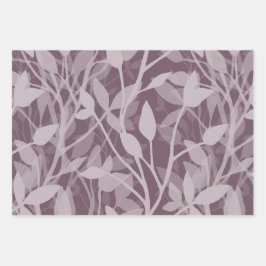 Wild Garden Mist Soft Botanical Foliage Inpakpapier Vel