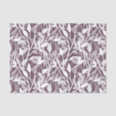 Wild Garden Mist white botanical foliage plum Tissuepapier (Voorkant)