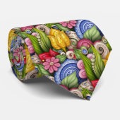 Wild Garden Stropdas (Opgerold)