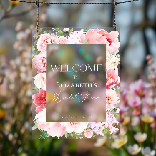 Wild Garden Vrijgezellenfeest Welkom Acryl Teken Bord