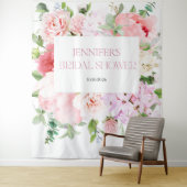 Wild Garden Waterverf Vrijgezellenfeest Achtergron Wandkleed (In situ)