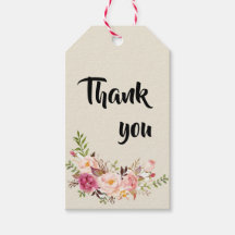 Wild Garden Wedding Gift Label