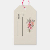 Wild Garden Wedding Gift Label Cadeaulabel (Achterkant)