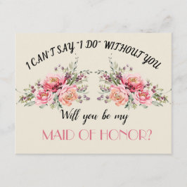 Wild Garden Wedding Zal je zijn als mijn eerbetoon Kaart