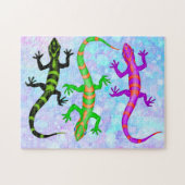 Wild Gecko Lizard Natuur Theme Legpuzzel (Horizontaal)