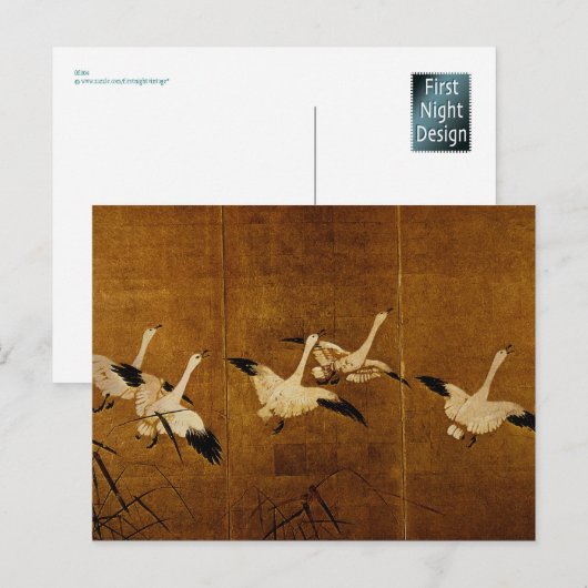Wild Geese Briefkaart (Voorkant / Achterkant)