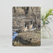 Wild Geese Feestdagenkaart (Staand voorkant)