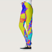 wild gekleurd abstract leggings (Links)