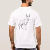 "Wild Geometry" Geometrisch Dier T-shirt (Achterkant)