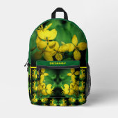 Wild Geranium bloemen gepersonaliseerd Bedrukte Rugzak (Voorkant)