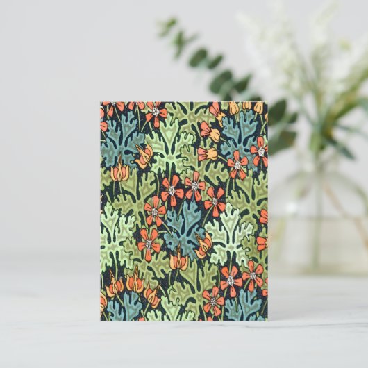 Wild Geranium Briefkaart (Staand voorkant)