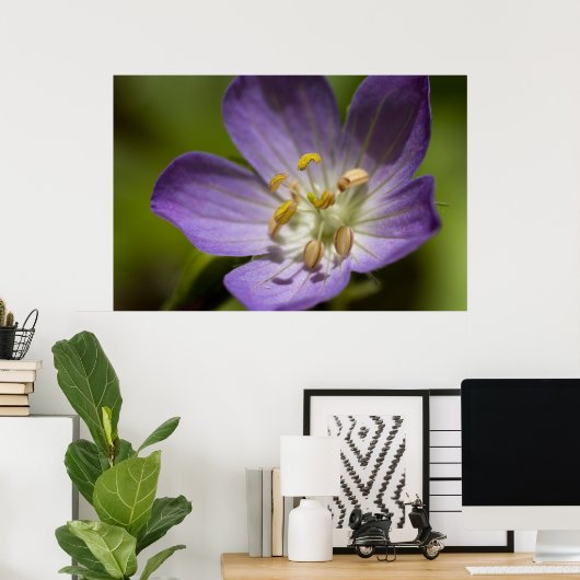 Wild Geranium Poster (Thuiskantoor)