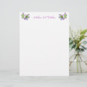 Wild Geranium Series Letterhead Stationery (Staand voorkant)