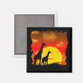 Wild Giraffe Magnet (Voorkant / Achterkant)