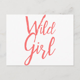 Wild Girl (feministische uitdrukkingen) Briefkaart