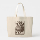 Wild Gist Magic Sourdough Brood Bakken Liefhebber Grote Tote Bag (Achterkant)
