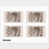 Wild Gist Magic Sourdough Brood Bakken Liefhebber Rechthoekige Sticker (Vel)