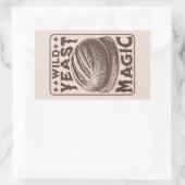 Wild Gist Magic Sourdough Brood Bakken Liefhebber Rechthoekige Sticker (Tas)