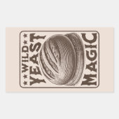 Wild Gist Magic Sourdough Brood Bakken Liefhebber Rechthoekige Sticker (Voorkant)
