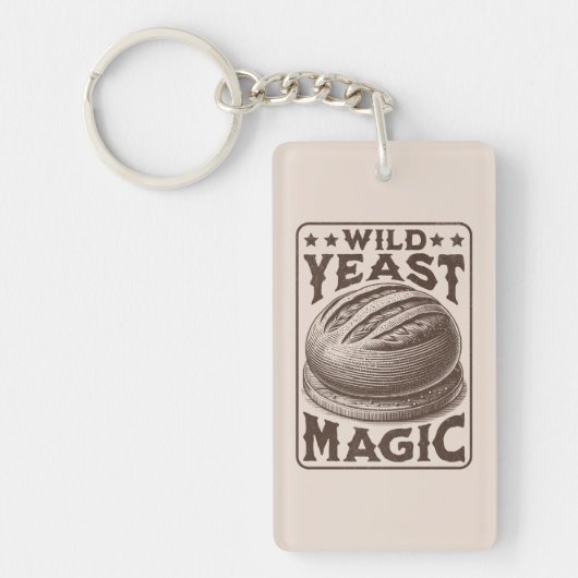 Wild Gist Magic Sourdough Brood Bakken Liefhebber Sleutelhanger (Voorkant)