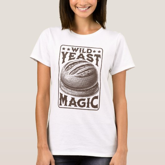 Wild Gist Magic Sourdough Brood Bakken Liefhebber T-shirt (Voorkant)