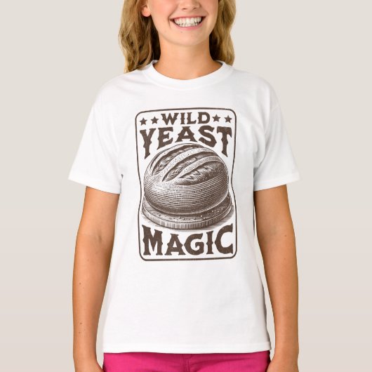 Wild Gist Magic Sourdough Brood Bakken Liefhebber T-shirt (Voorkant)