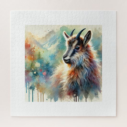 Wild Goat 250624AREF112 - Watercolor Legpuzzel (Verticaal)