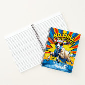 Wild Goat Summer Retro Pool Splash Notitieboek (Binnen)