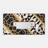 Wild Gold minimalistisch op maat Bureaumat (Keyboard & Muis)