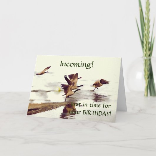 "Wild Goose Chase" — Rendende ganzen Kaart (Voorkant)