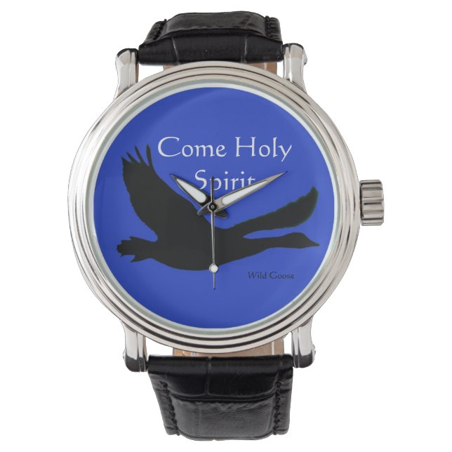 Wild Goose 'Come Holy Spirit' horloge (blauw) (Voorkant)