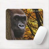 Wild Gorilla Bedreigde Soort Primaat Mousepad Muismat (Met muis)