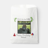 Wild Gorilla Birthday Party Theme Bedankzakje (Voorkant)