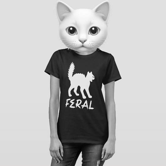 WILD GOTH PUNK KATTEN T-SHIRT