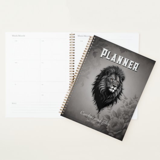 Wild Grace: opvallend portret van een leeuw Planner (Display)