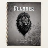 Wild Grace: opvallend portret van een leeuw Planner (Voorkant)
