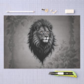 Wild Grace: opvallend portret van een leeuw Tissuepapier (Craft)